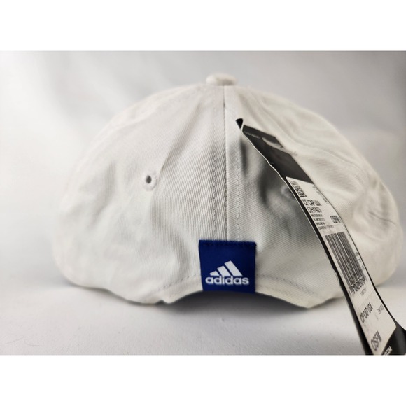 Adidas USA Snapback Hat White Blue Stripes Adjustable One Size Cap Olympic New - Picture 4 of 8